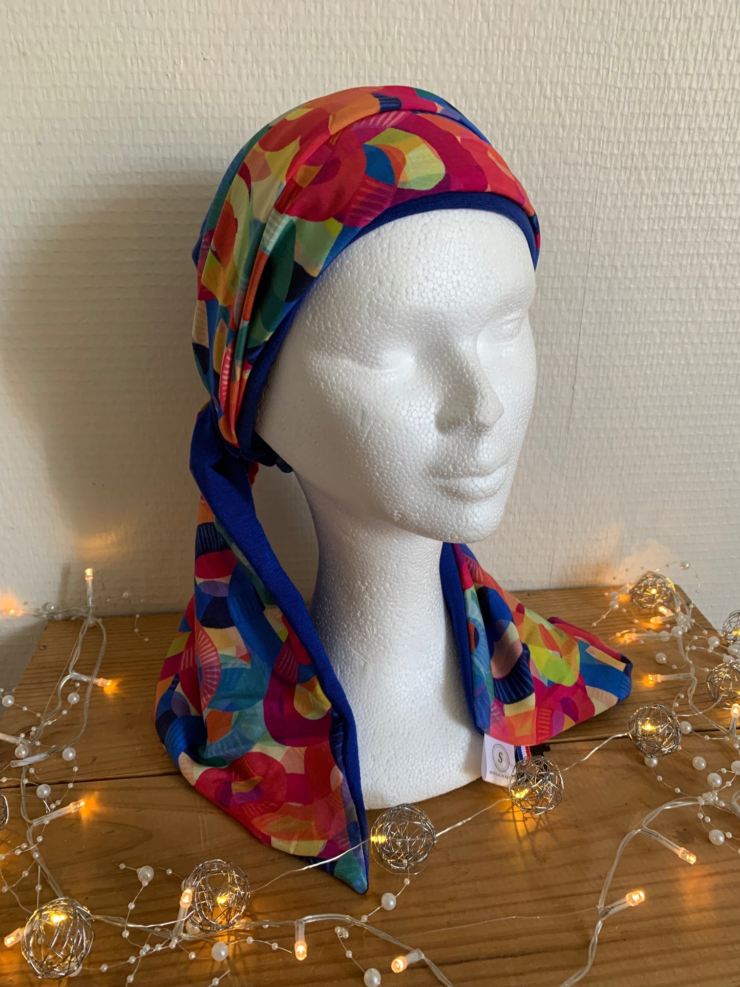 Sublimant n° 56 Bonnet de chimiothérapie et son foulard MODELE UNIQUE