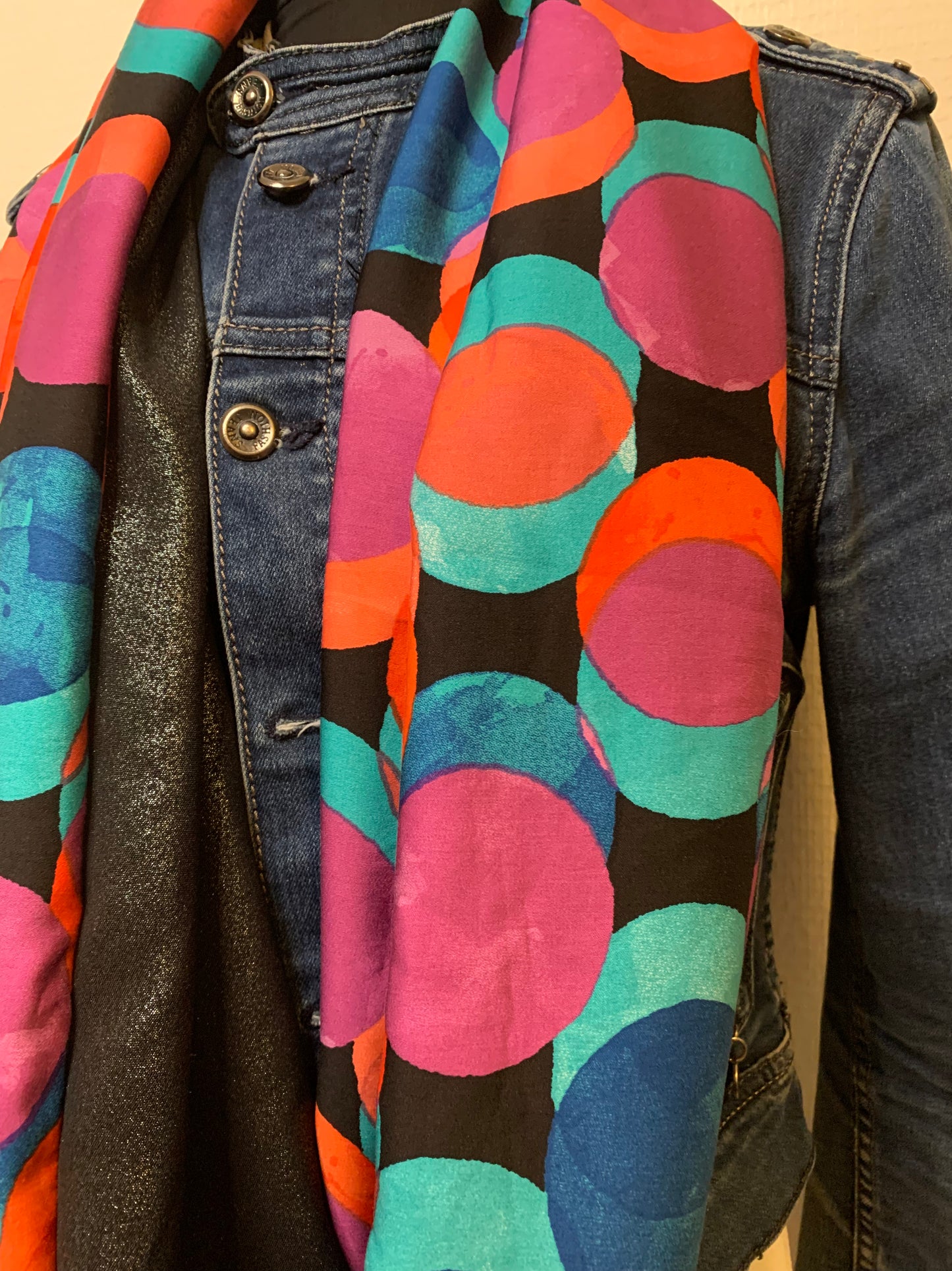 Rody Double large snood en viscose REVERSIBLE