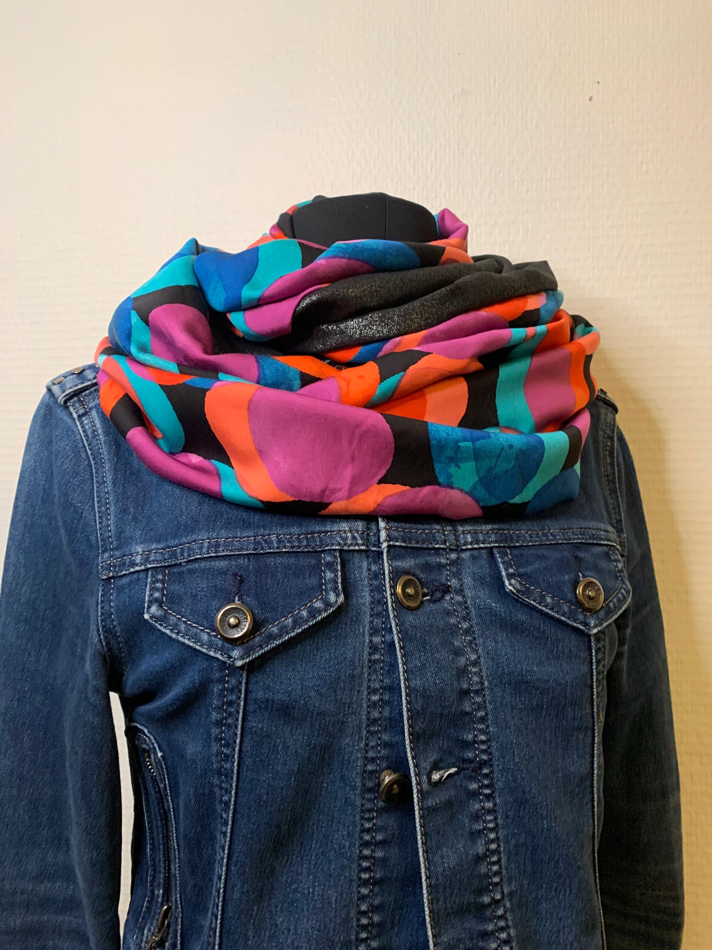 Rody Double large snood en viscose REVERSIBLE