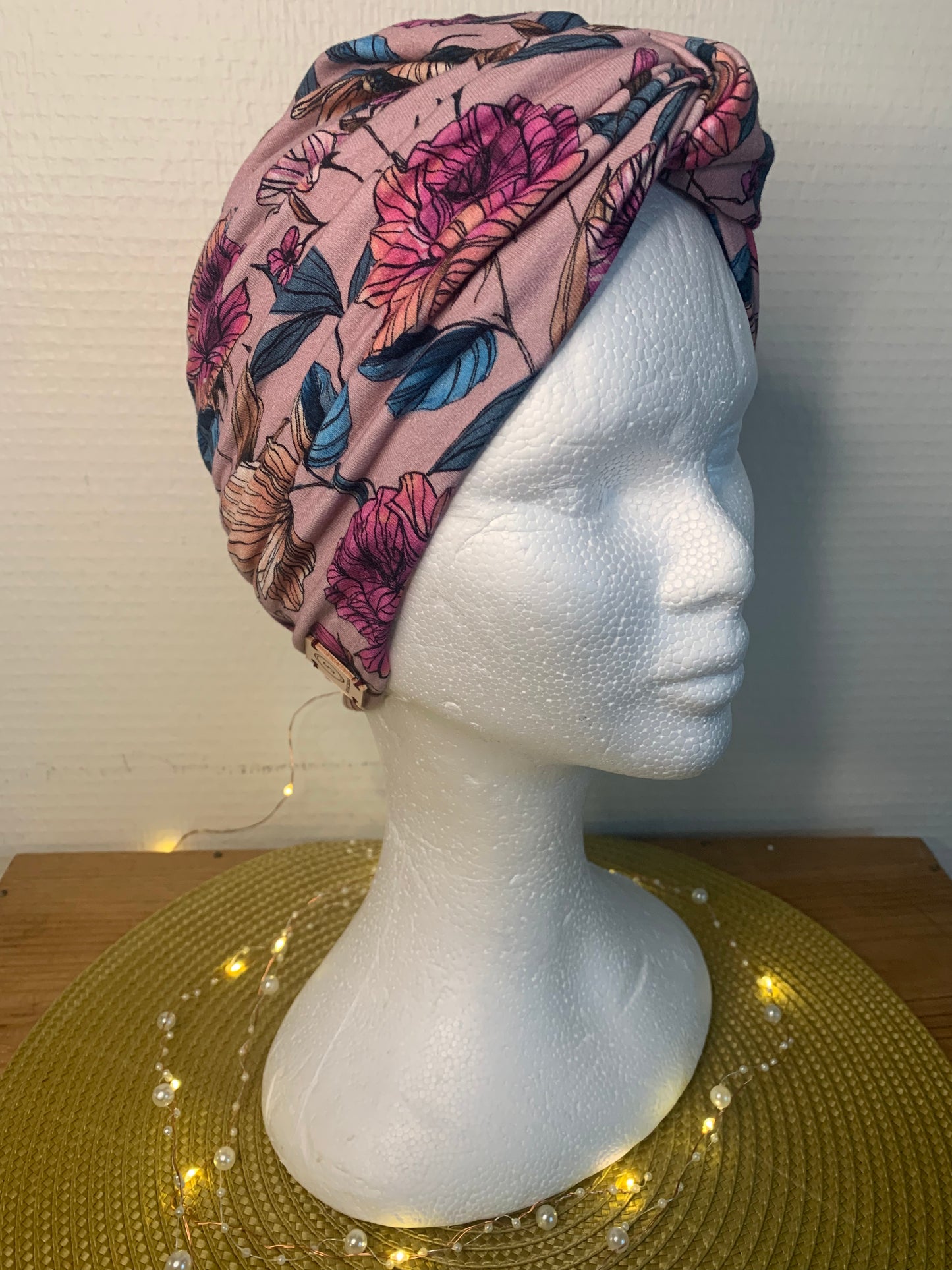 Sublimant bonnet turban de chimiothérapie / Alopécie n°11 jersey