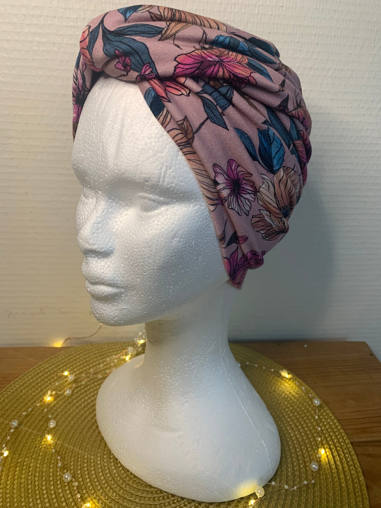 Sublimant bonnet turban de chimiothérapie / Alopécie n°11 jersey
