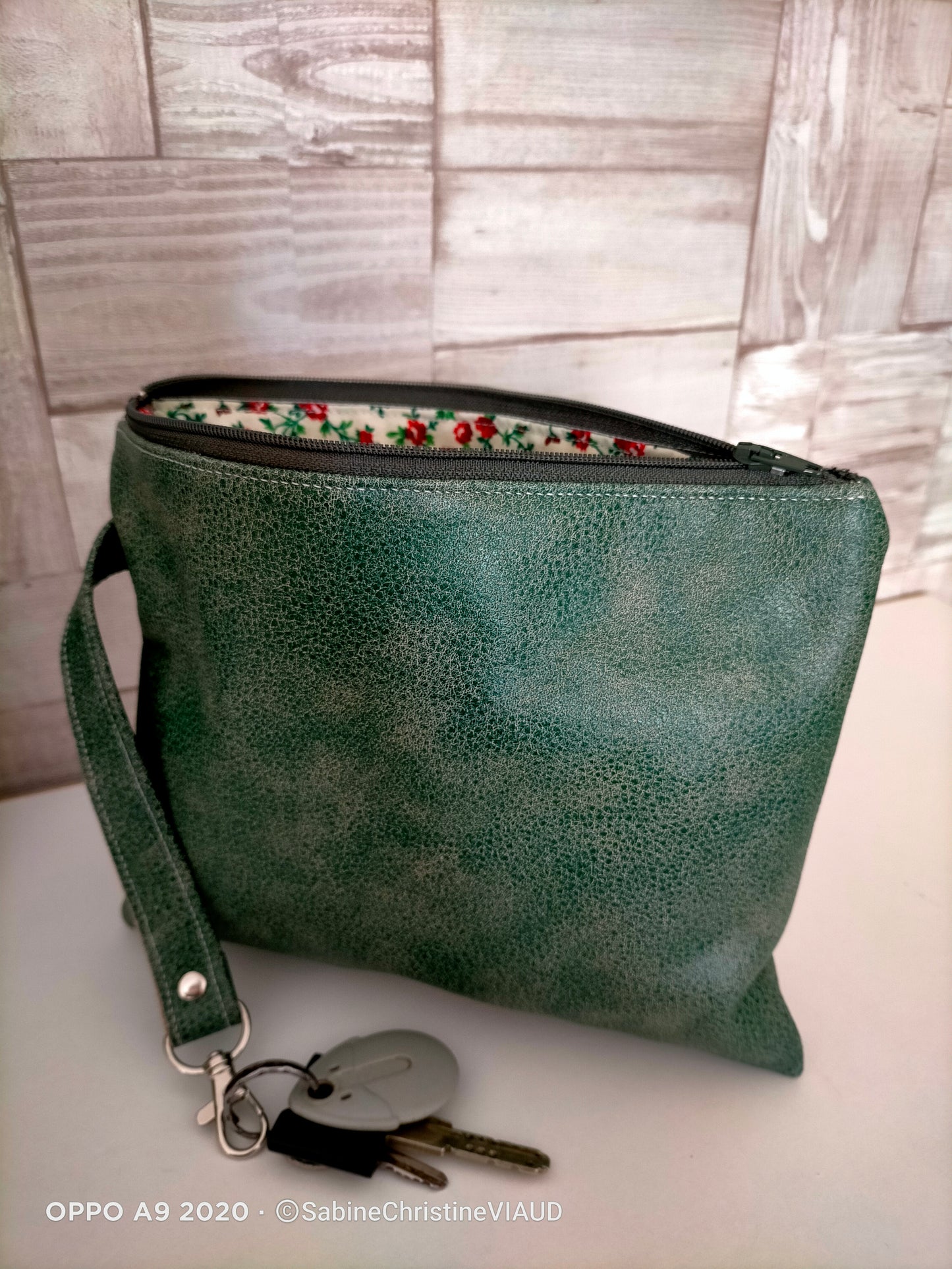 Ballade Printanière Sac cabas CUIR & pochette assortie
