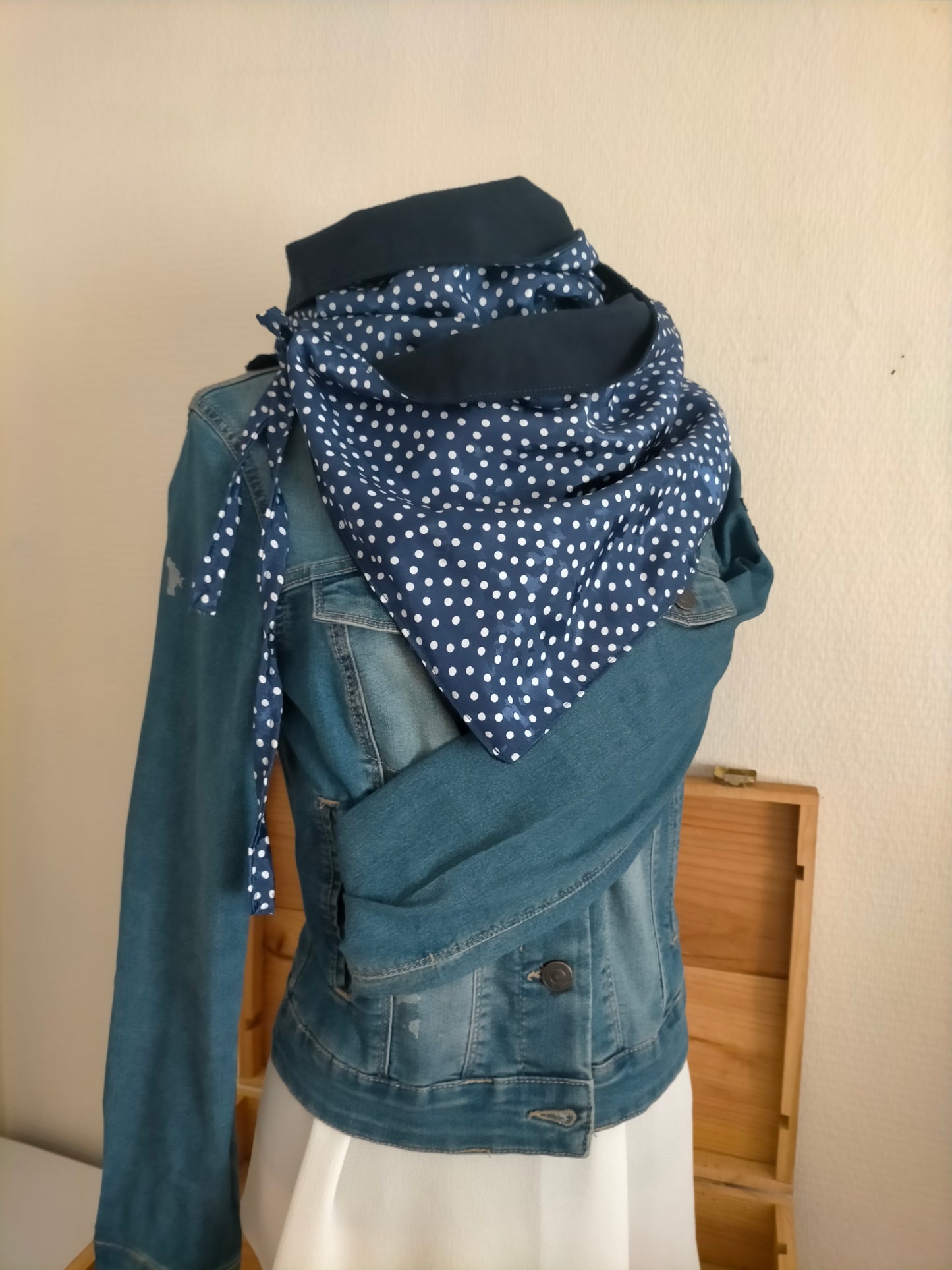 Bulles de Douceur Echarpe Réversible coton de soie et flanelle