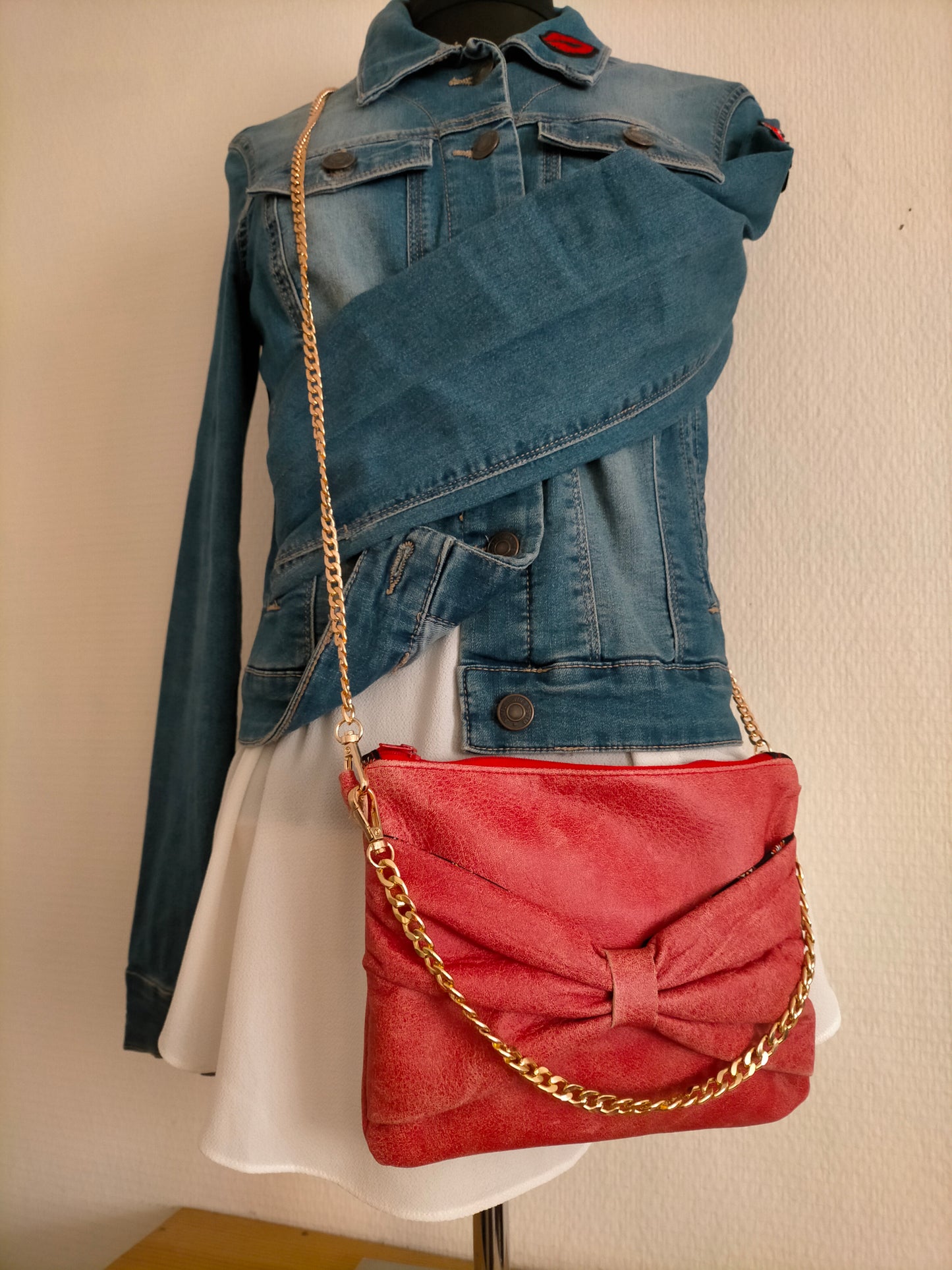 Talon Aiguille Sac pochette CUIR