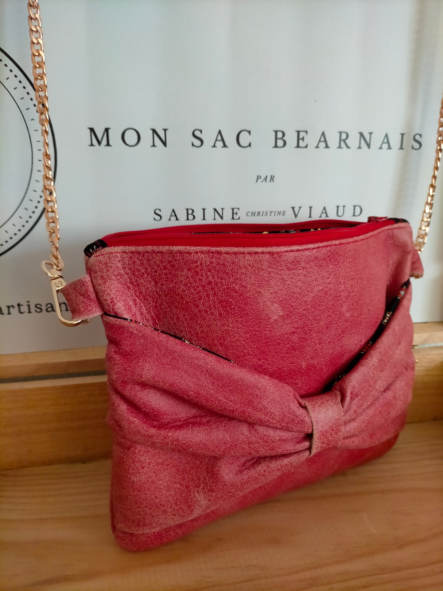 Talon Aiguille Sac pochette CUIR