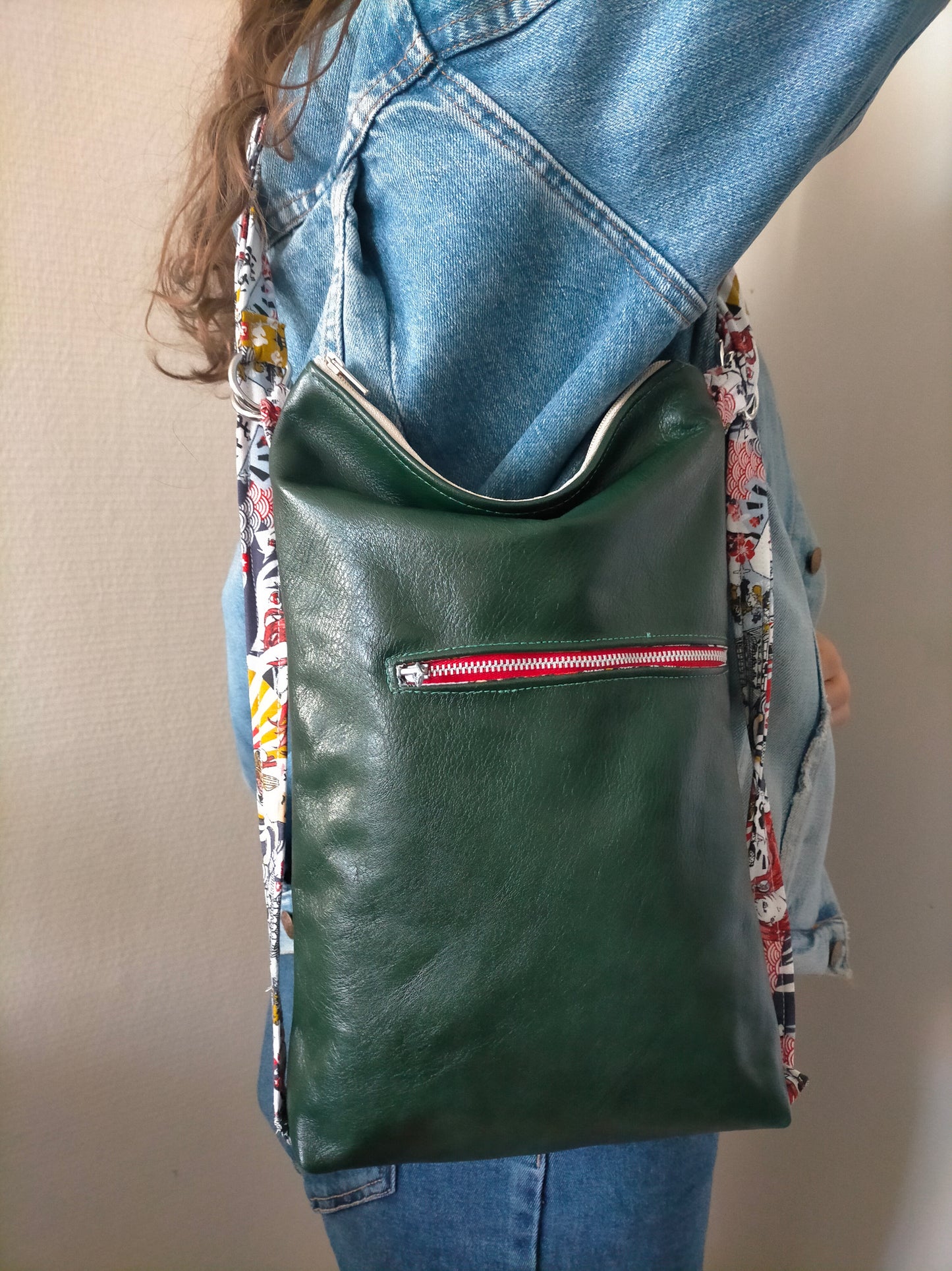 Dos à Dos Sac à dos en CUIR évolutif