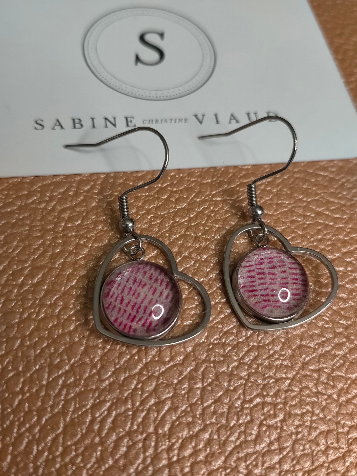 ZOU 016 Boucles d'oreilles garniture coton