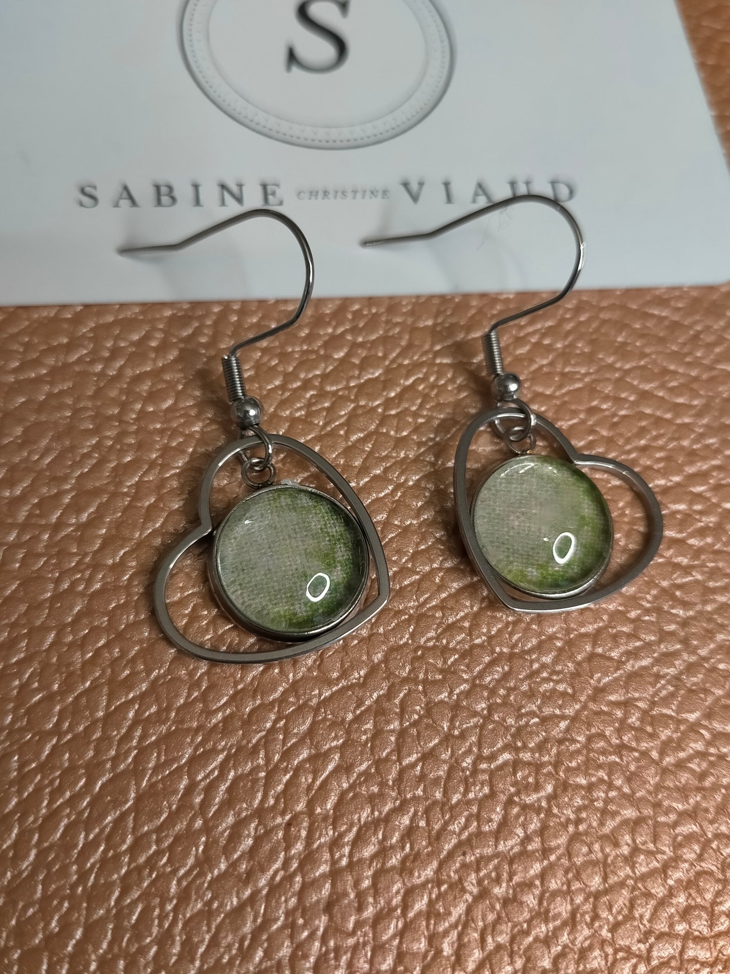 ZOU 015 Boucles d'oreilles garniture coton