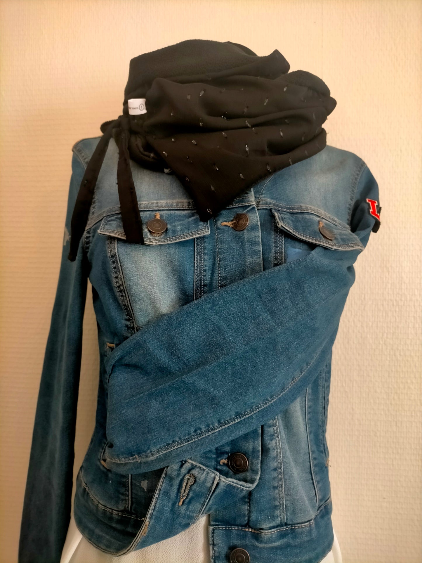 Black Echarpe polaire et voile