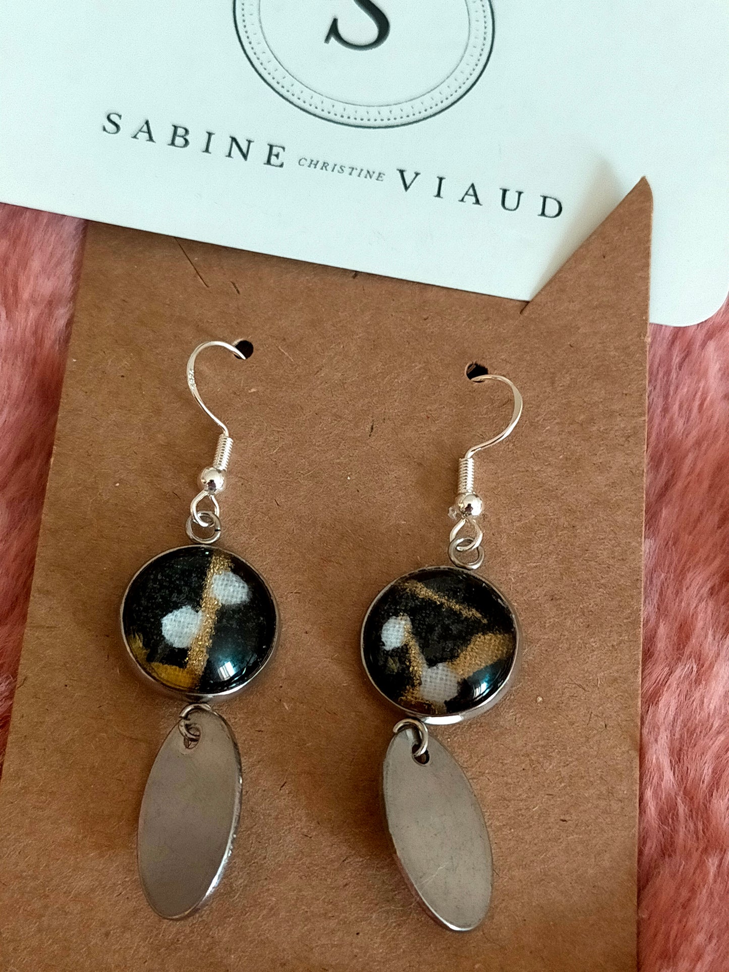 ZOU 032 Boucles d'oreilles crochet plaqué argent