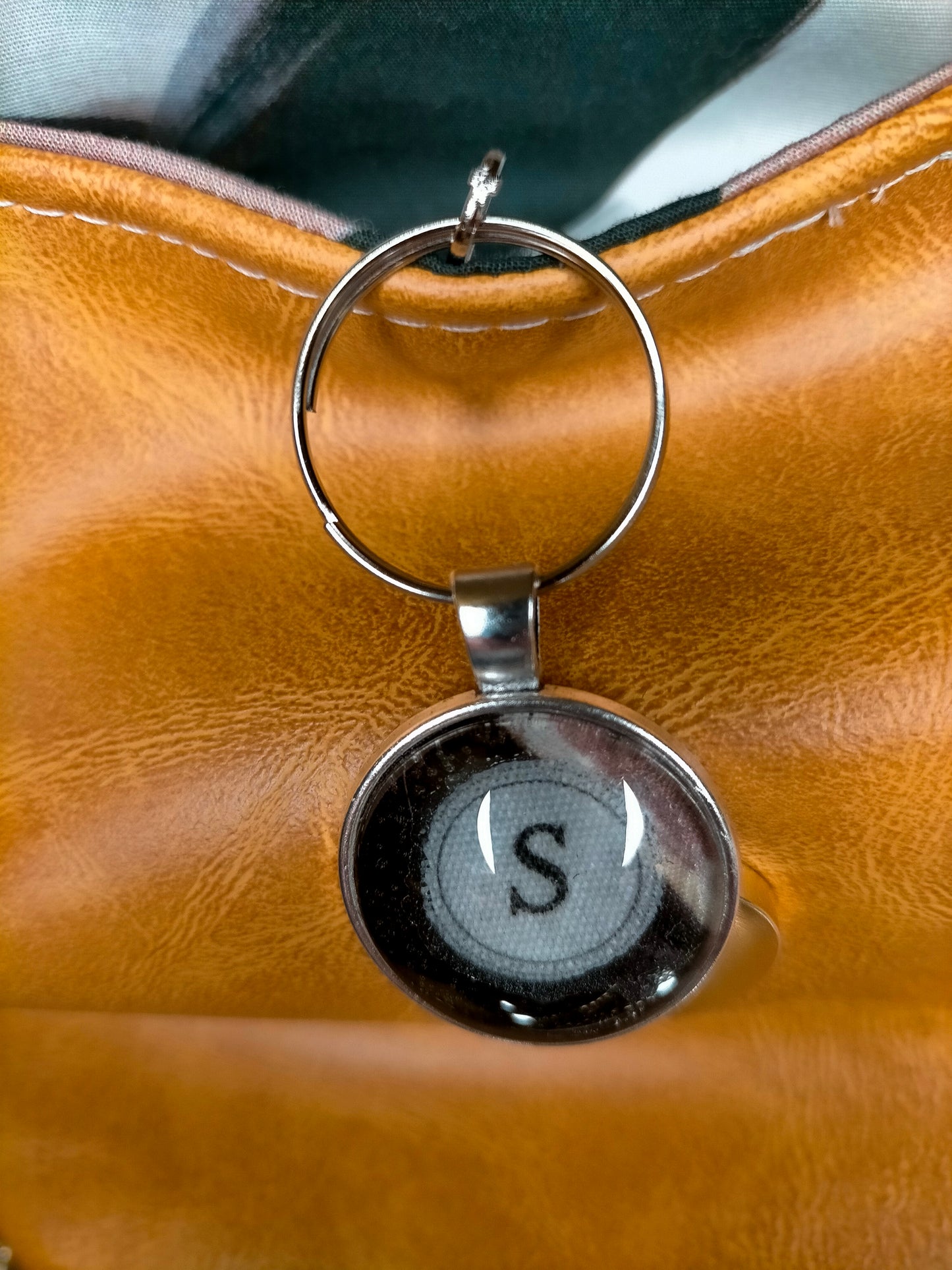 Clous 3 Sac Besace simili cuir moutarde vieilli bandoulière chainette dorée