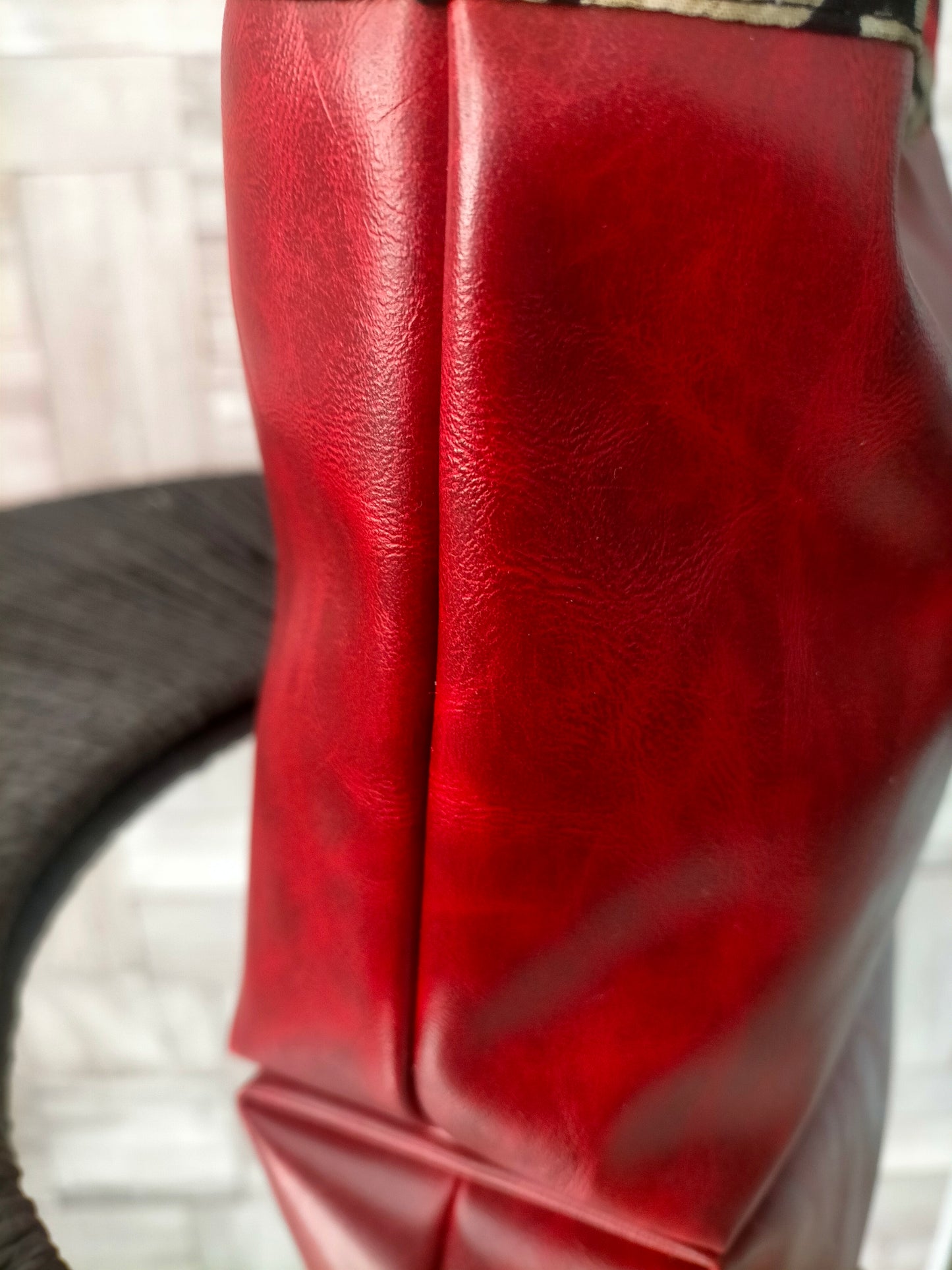 Elégance rouge Sac cabas