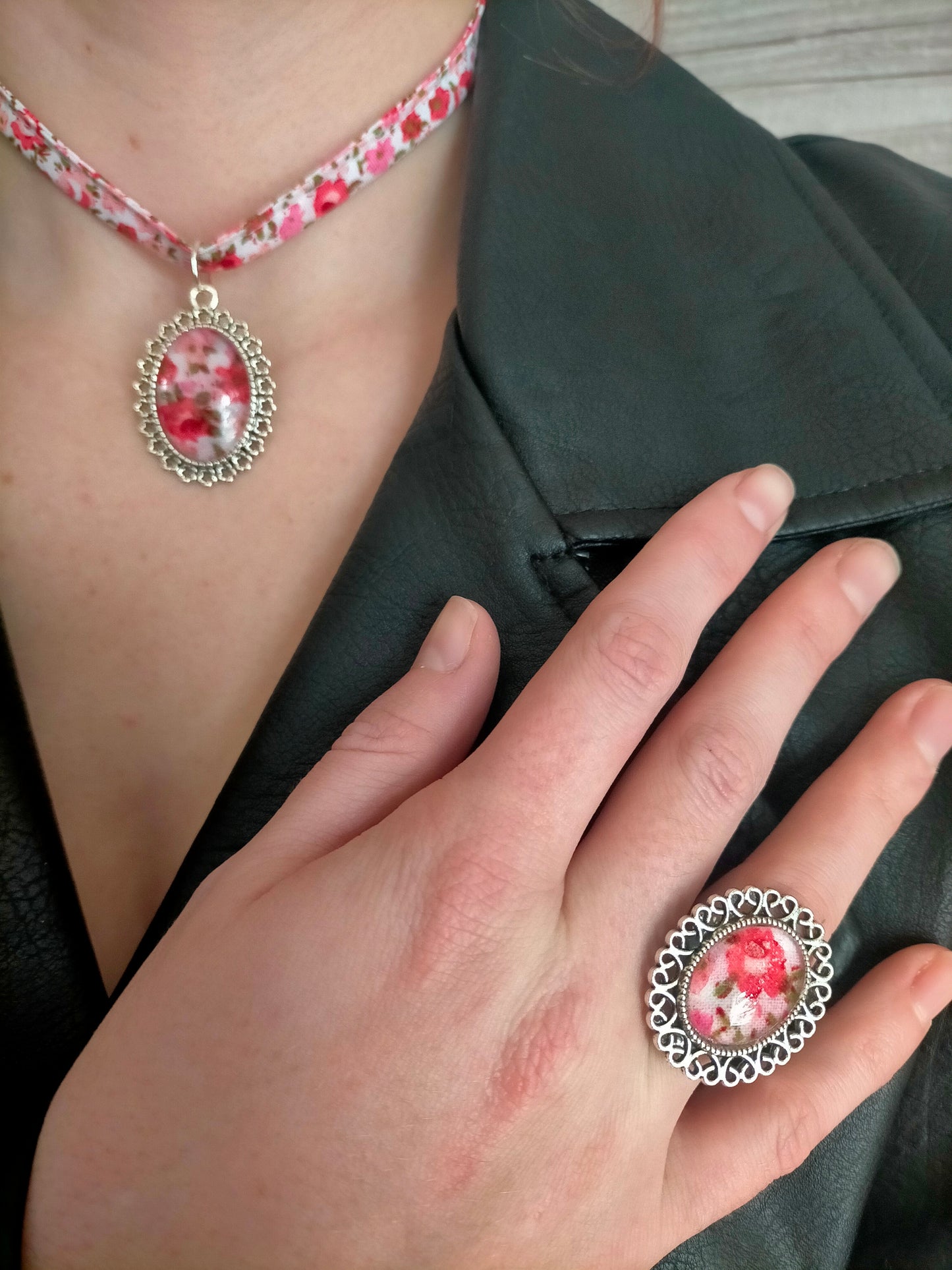 Parure camée et sa bague 090