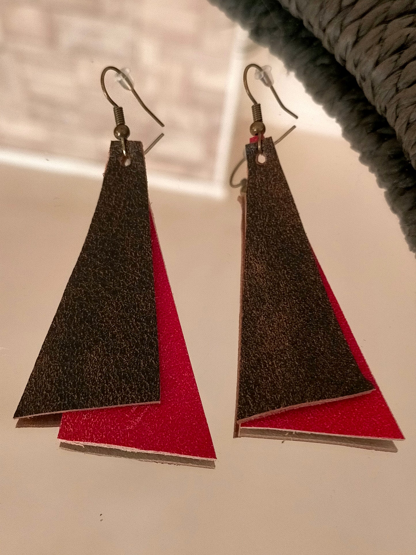 ZOU O77 Boucles d'oreilles CUIR