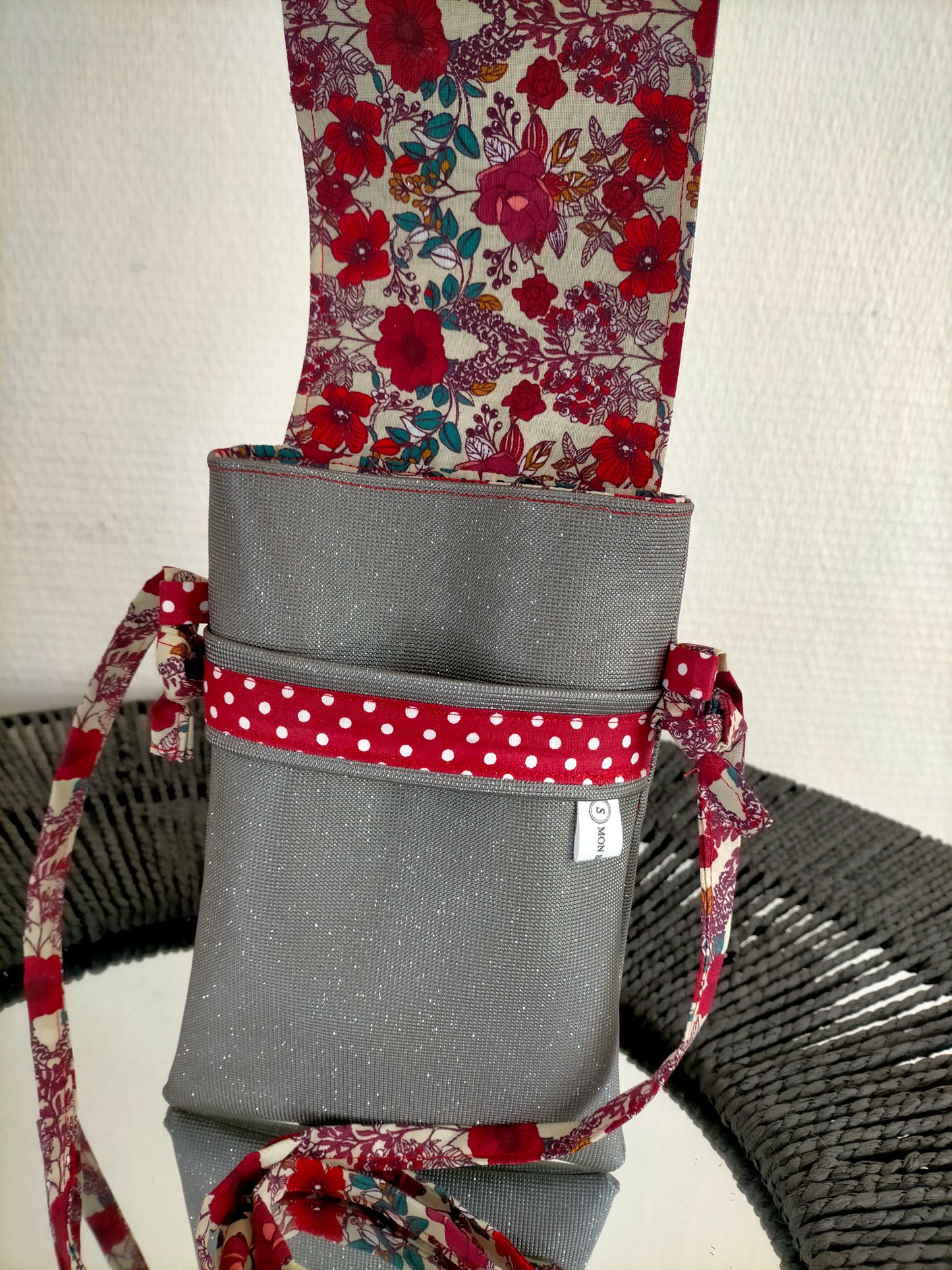 Accroche cœur Pochette en simili cuir à bandoulière