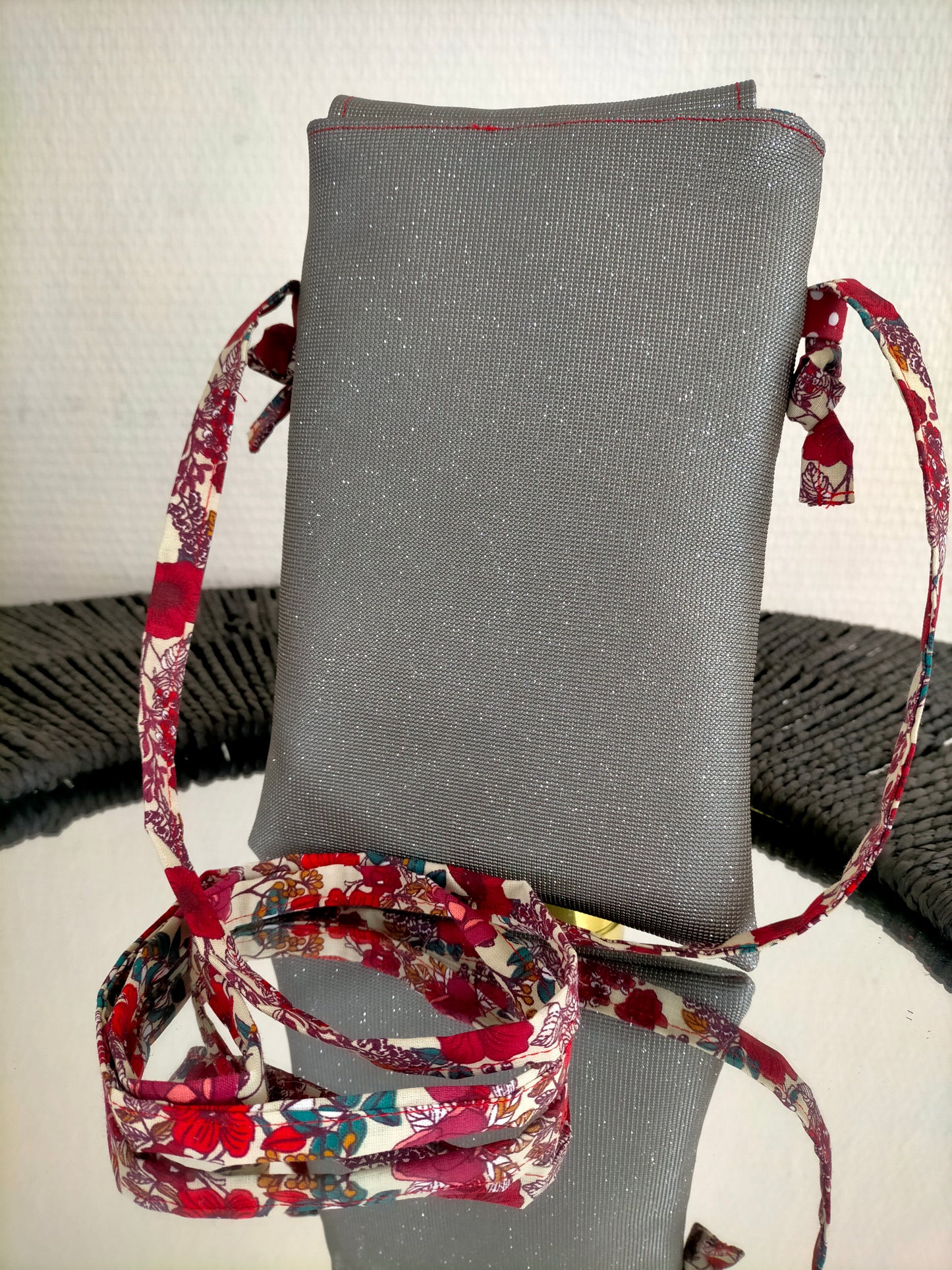 Accroche cœur Pochette en simili cuir à bandoulière