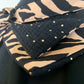 Mimi 17 Foulard forme bandana réversible double gaze pailleté