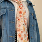 Cravate & 16  voile fleuri