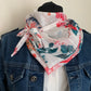 MIMI 10 Foulard façon bandana à lanières en voile