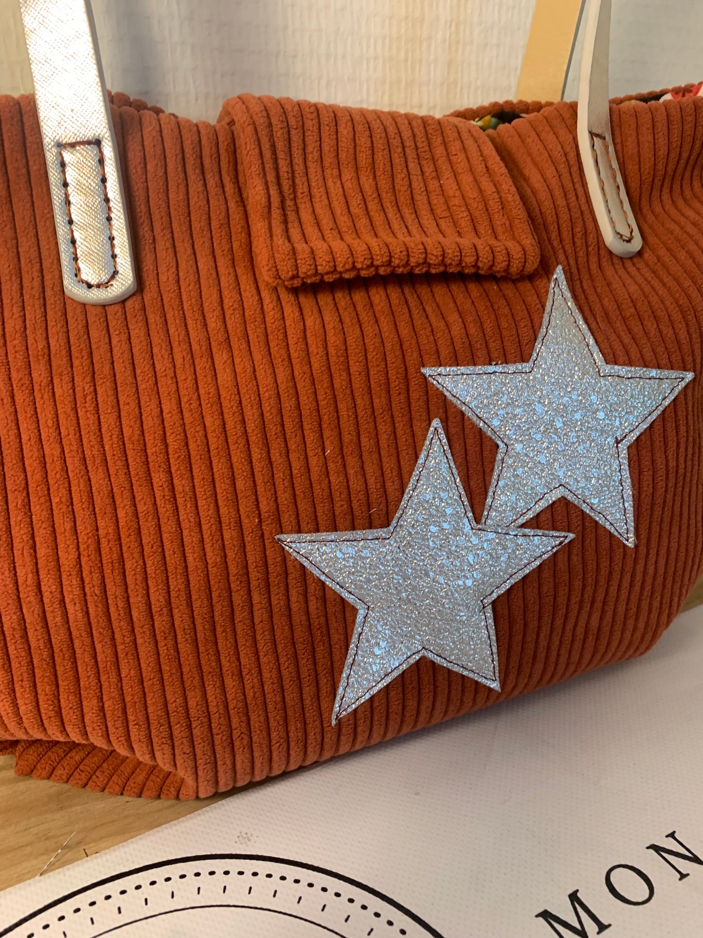 Twin#2 sac cabas velours MODELE UNIQUE