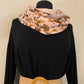 Radieuse Foulard  double tour de cou en viscose fleuri et uni
