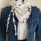 MIMI 28 Foulard bandana REVERSIBLE à lanières