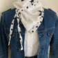 MIMI 28 Foulard bandana REVERSIBLE à lanières