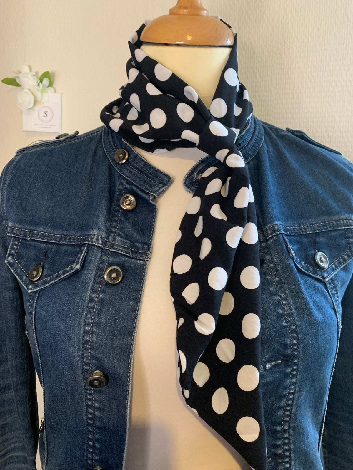 L’élégante #15 en viscose à pois
