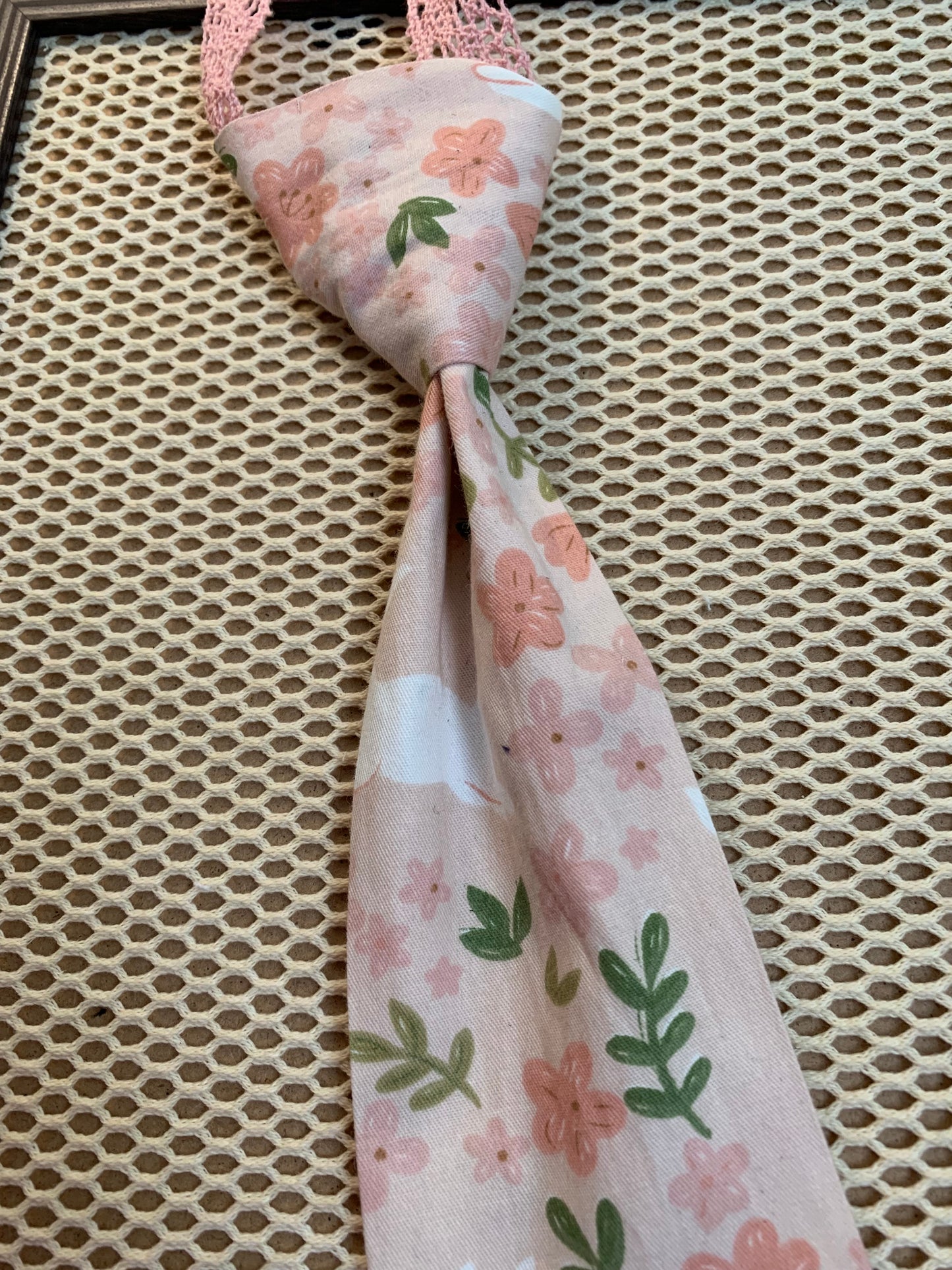 Cravate Lolita &1 Coton fleuri Fermeture laniére