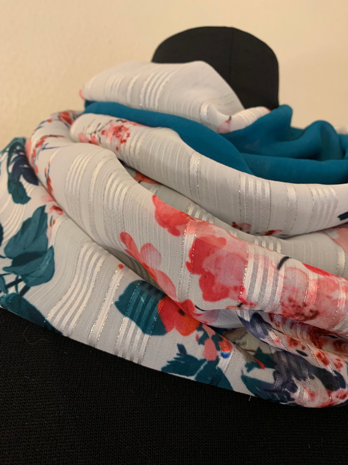 Grand 15  Double snood voile MODÈLE UNIQIE