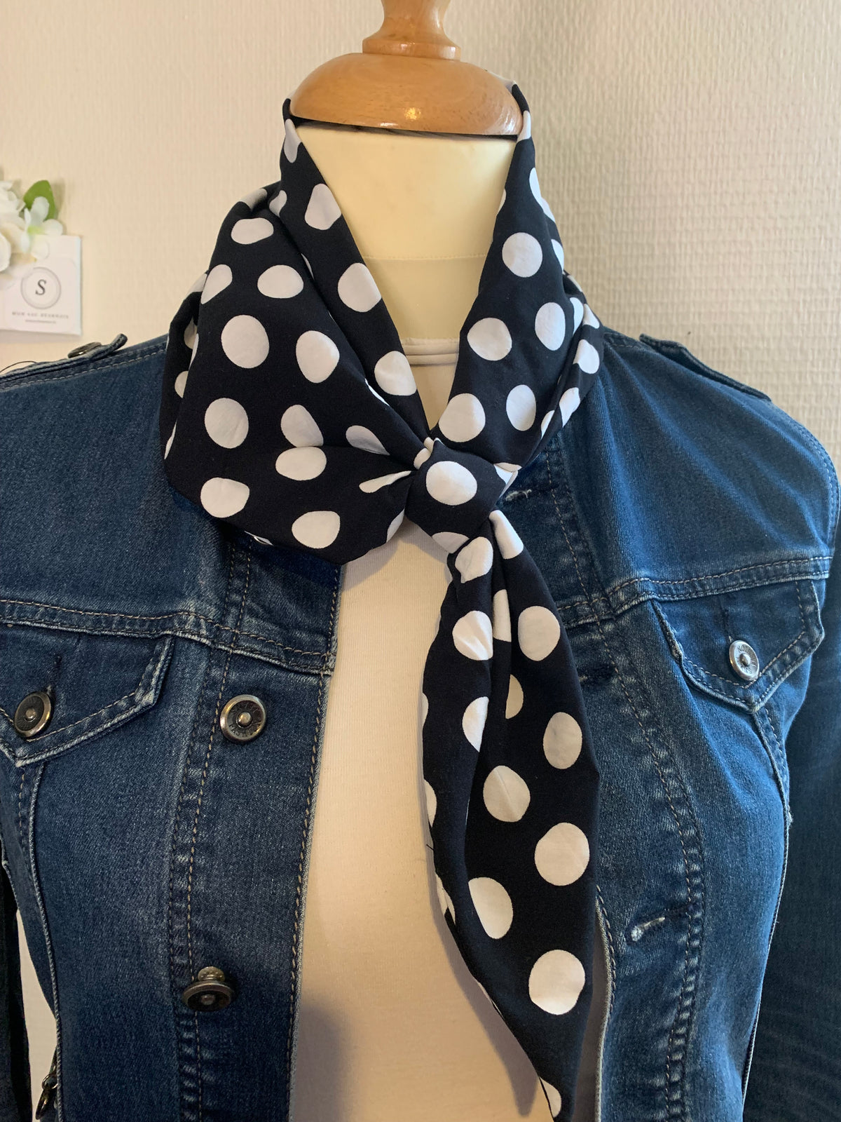 L’élégante #15 en viscose à pois