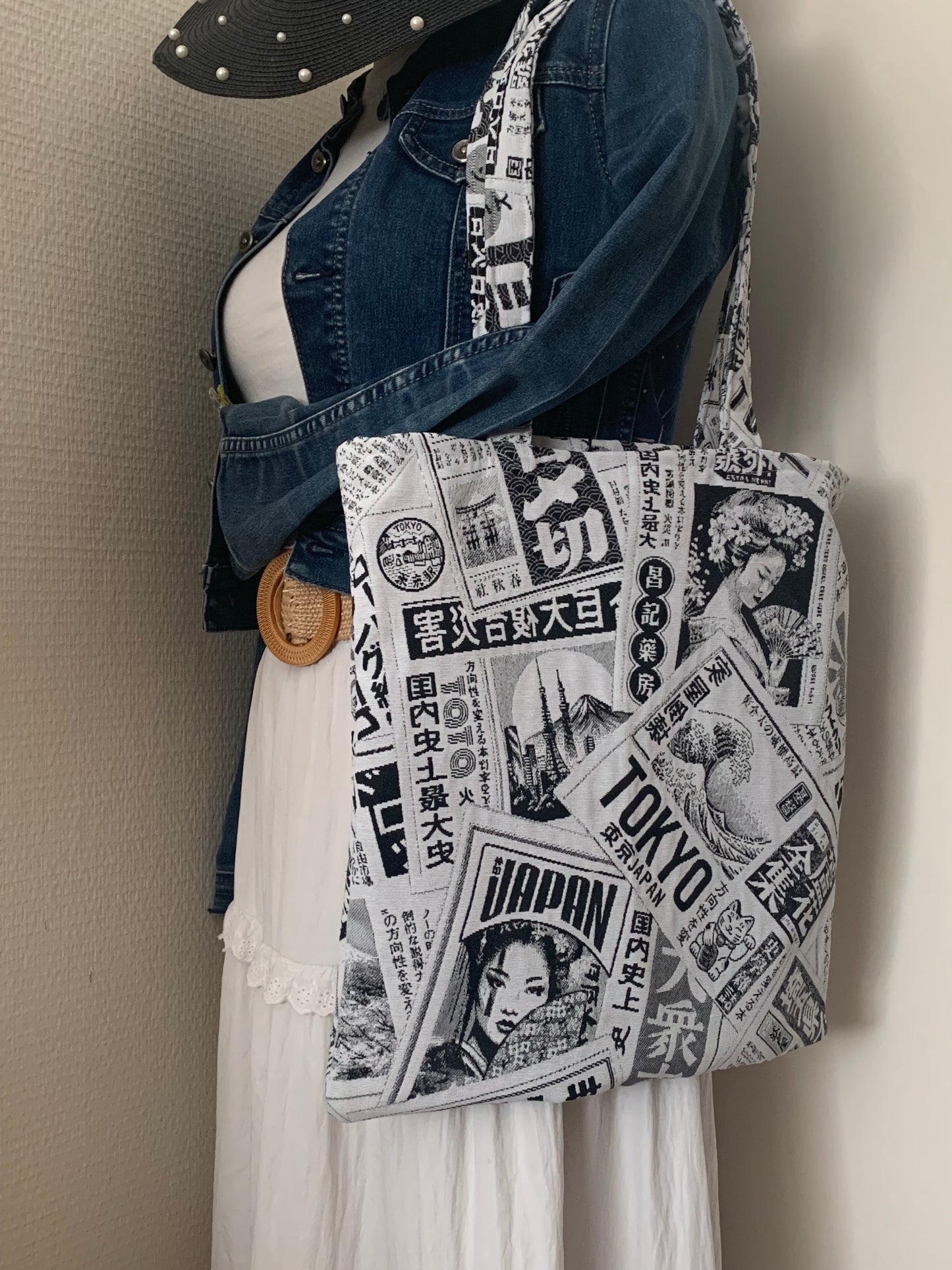 Tote Bag Voyage en Asie.        Modéle UNIQUE