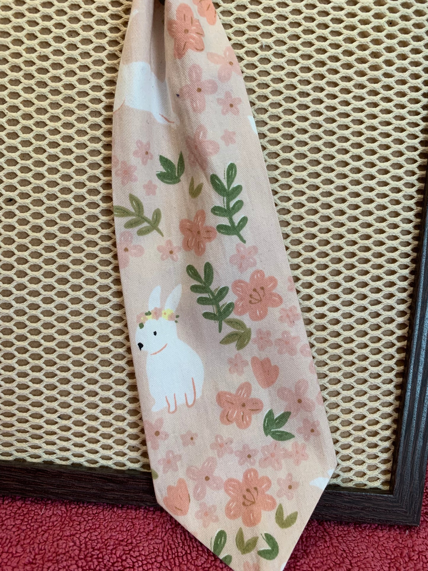 Cravate Lolita &1 Coton fleuri Fermeture laniére