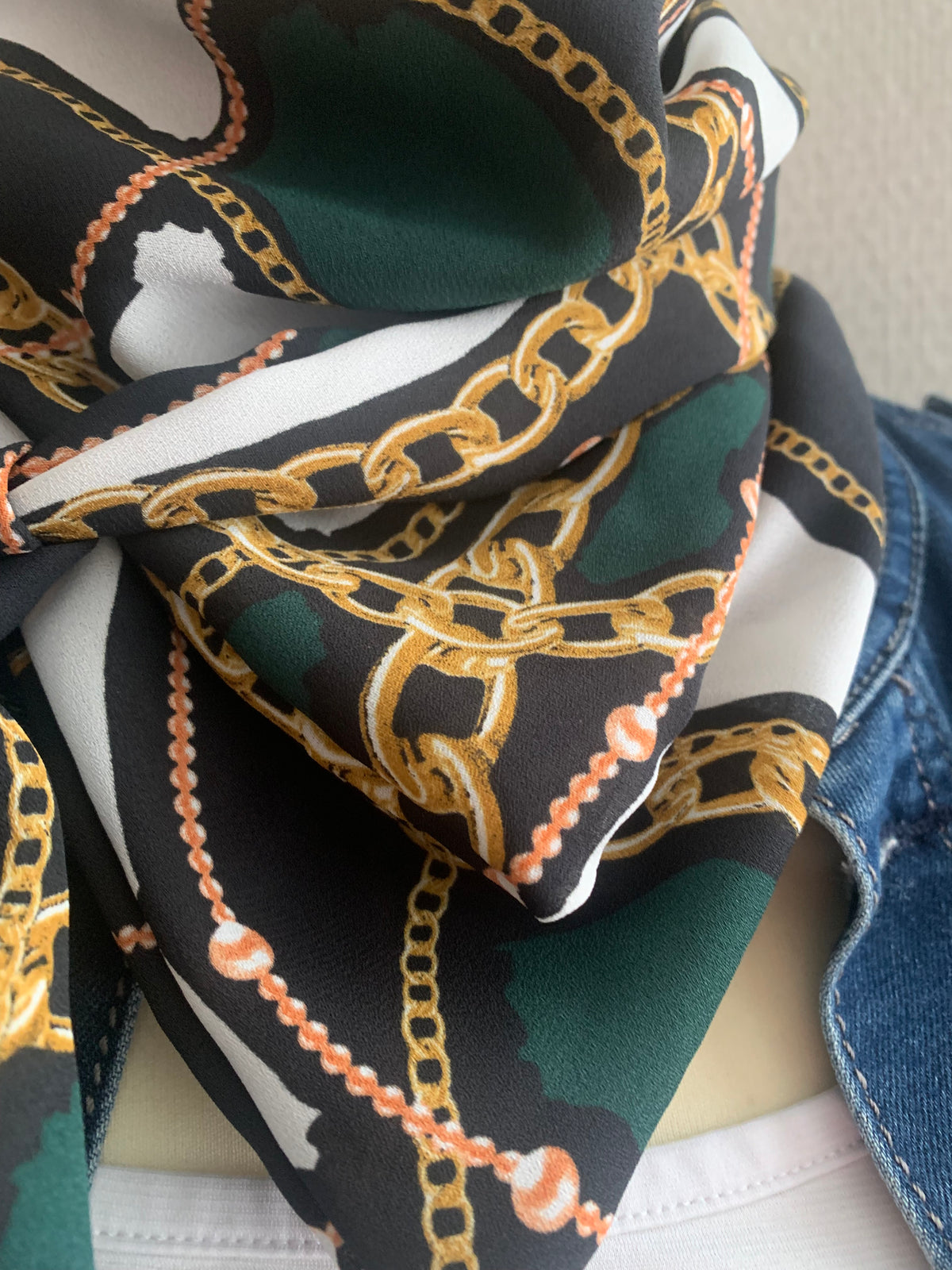 Mimi 30 Hermous Satin de coton vert Modéle UNIQUE