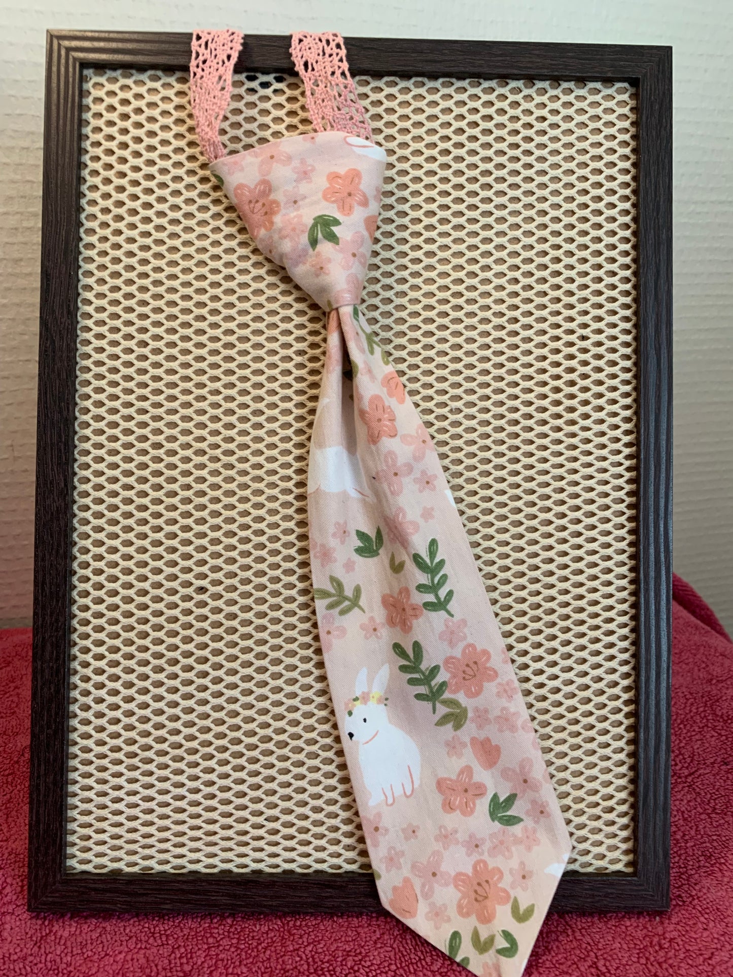 Cravate Lolita &1 Coton fleuri Fermeture laniére