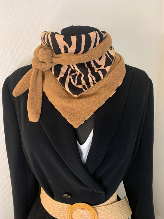 Mimi 16 Foulard forme bandana réversible polaire