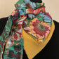 Mimi 22 Foulard façon bandana voile et double gaze MODÈLE  UNIQUE