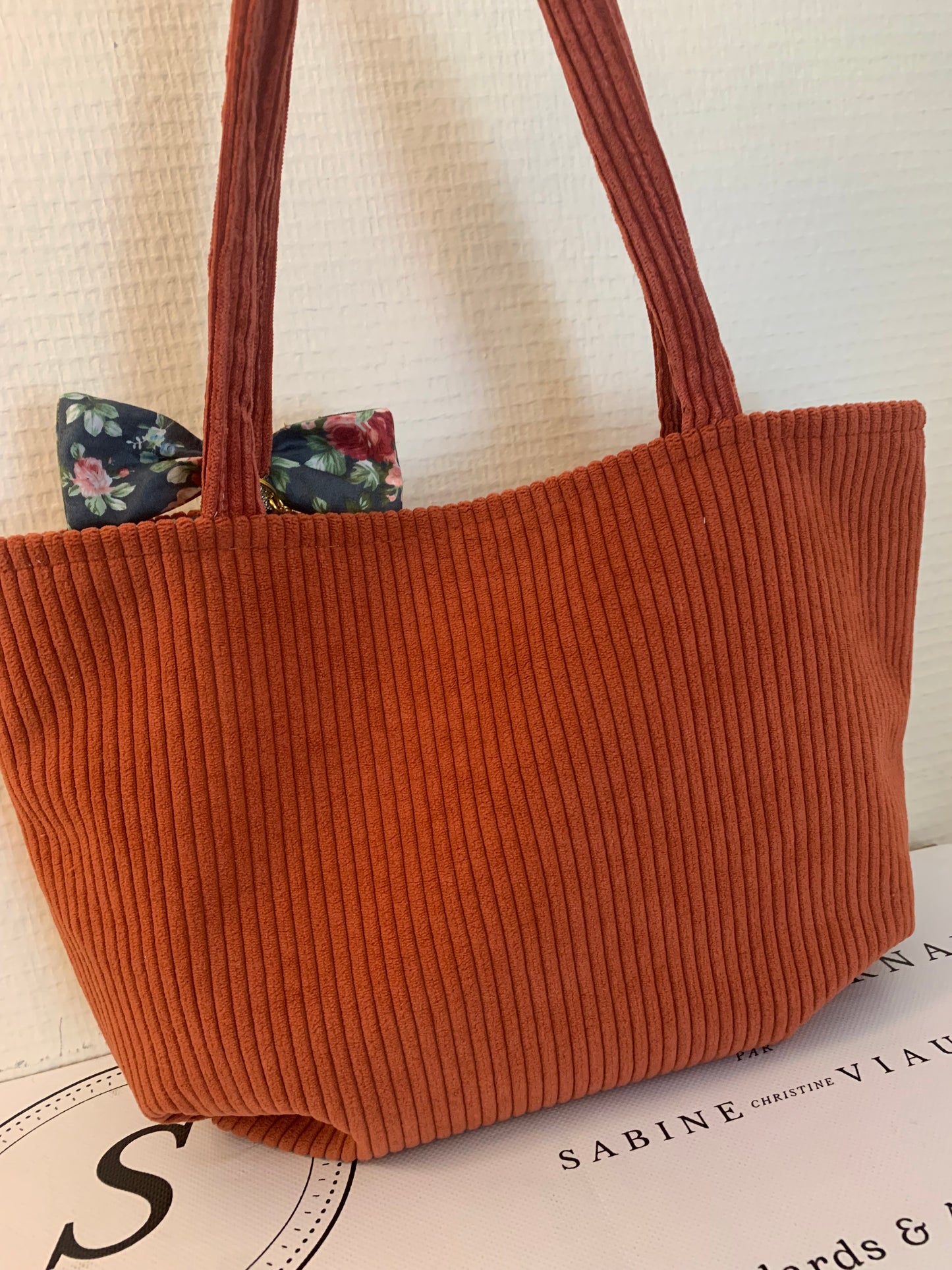 Twin #1 sac cabas velours  MODELE UNIQUE