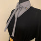 Foulard col # 10 Jacquard  mini pieds de poule
