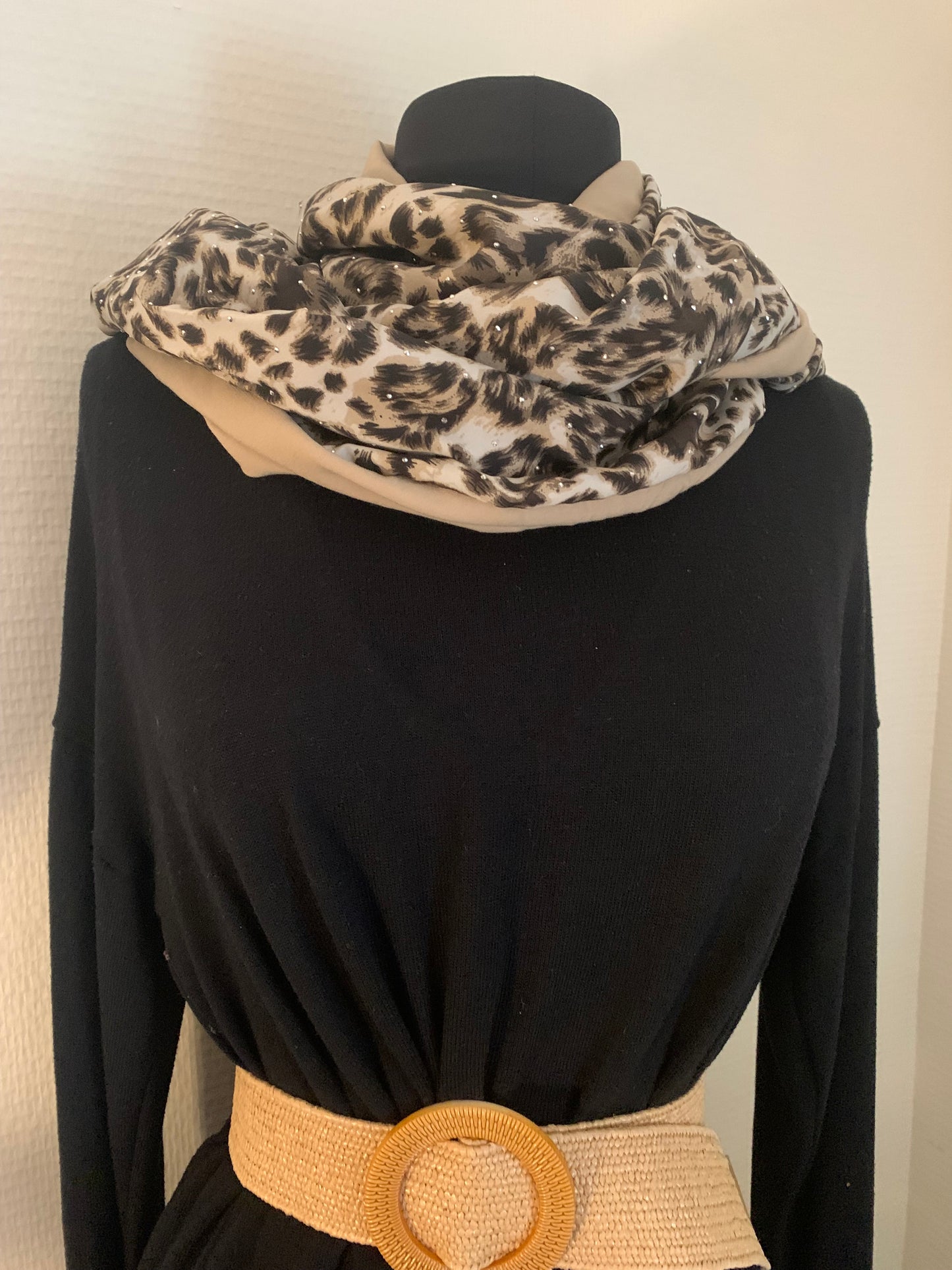 Sauvage Double snood voile RÉVERSIBLE MODELE UNIQUE
