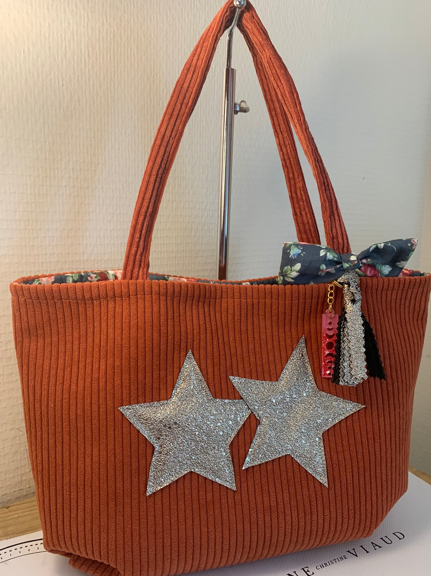 Twin #1 sac cabas velours  MODELE UNIQUE