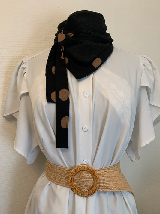 Mimi 19 Foulard façon bandana RÉVERSIBLE polaire