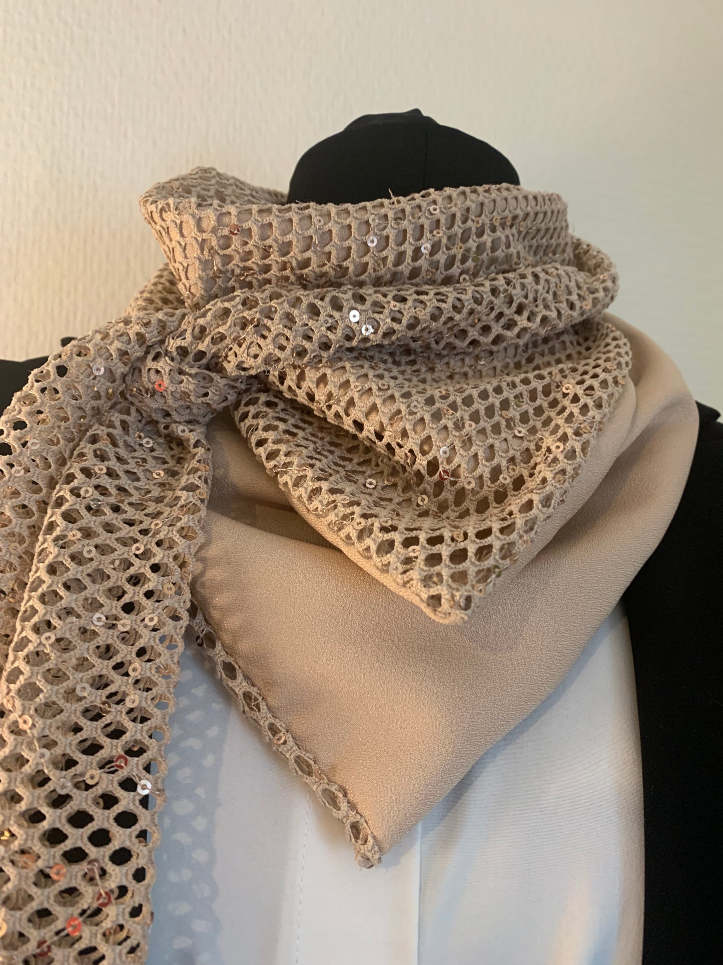 Mimi foulard bandana Résille & sequins