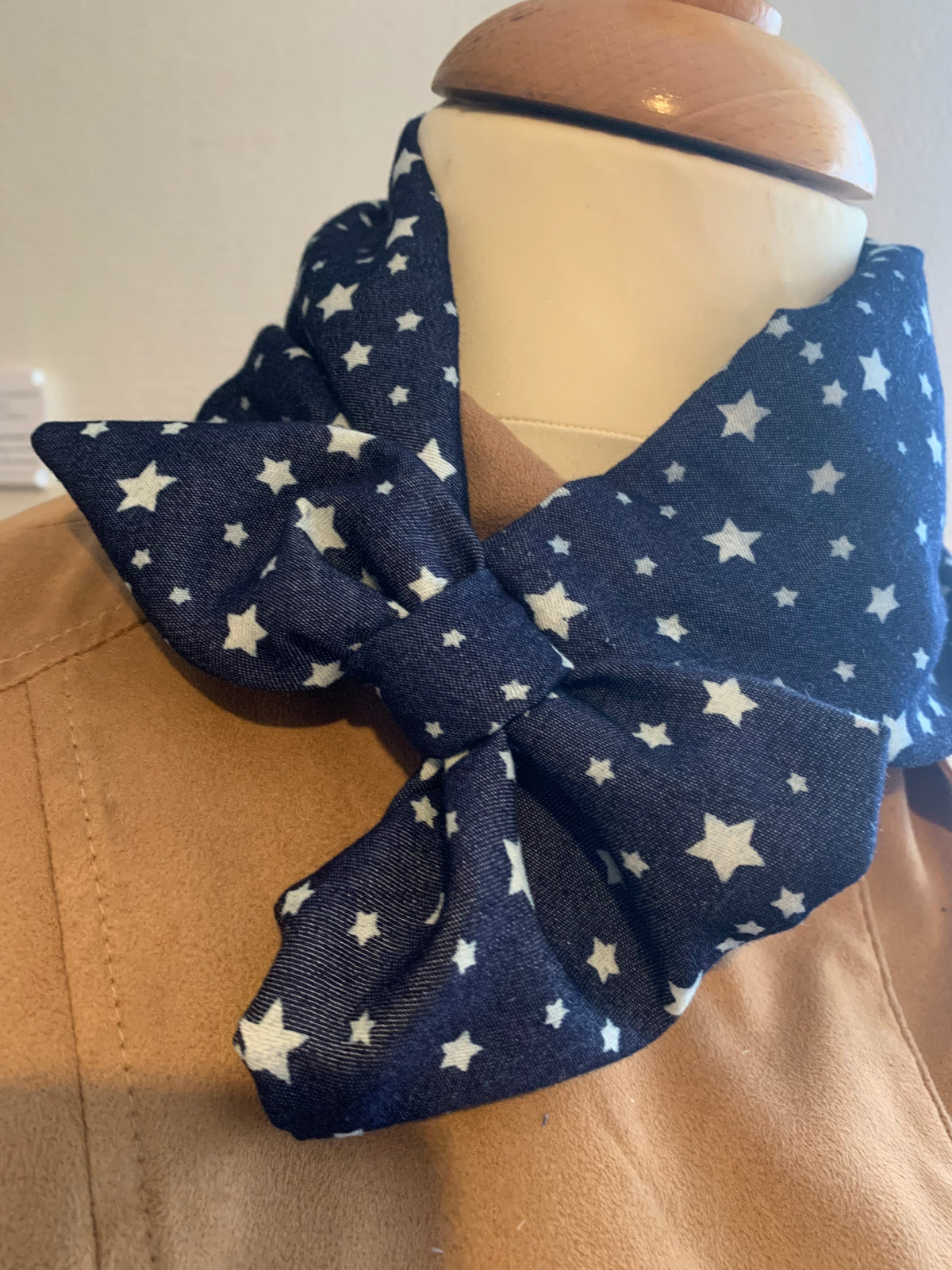 L’élégante #1 Coton bleu à étoiles