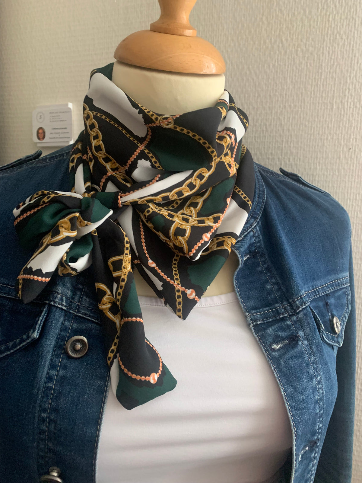 Mimi 30 Hermous Satin de coton vert Modéle UNIQUE