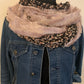 Plume gris Double tour de cou