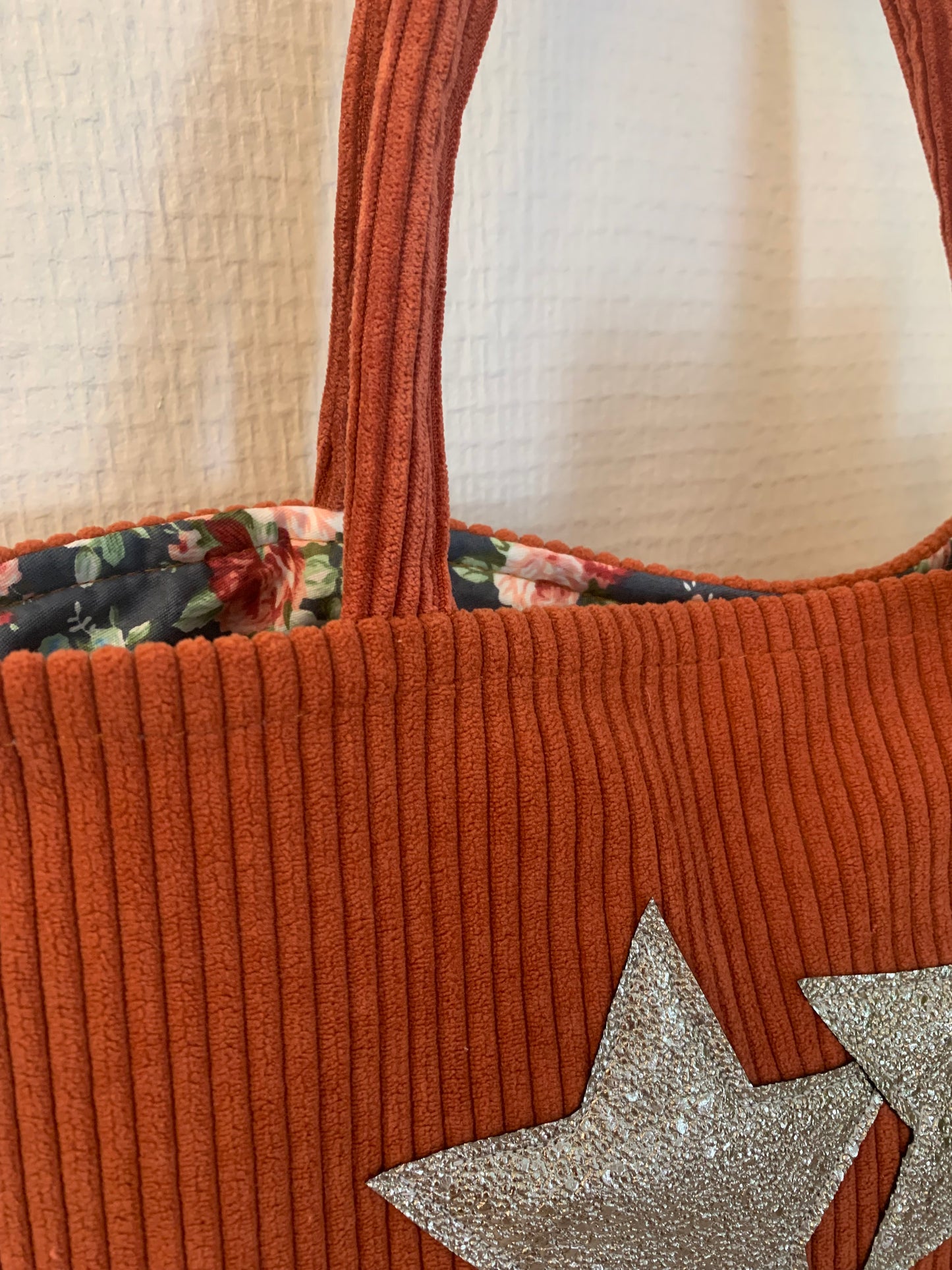 Twin #1 sac cabas velours  MODELE UNIQUE