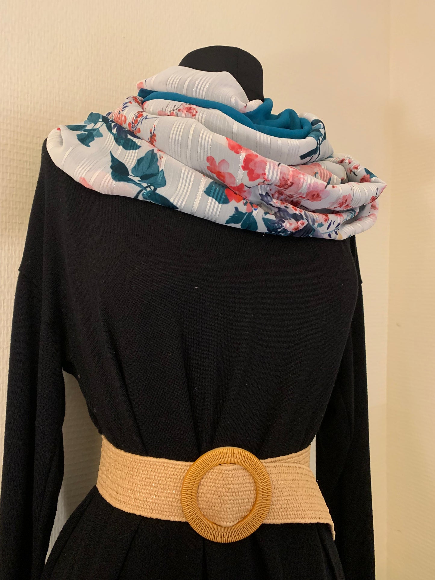 Grand 15  Double snood voile MODÈLE UNIQIE