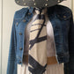 Cravate & 28 Daim artificiel beige et noir