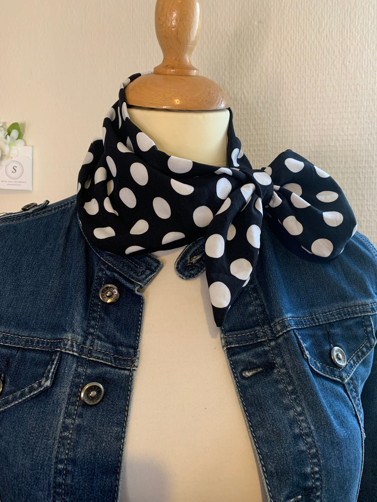 L’élégante #15 en viscose à pois